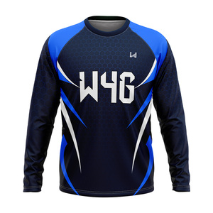 เสื้อเจอร์ซีย์กีฬาผู้ชาย คอกลม ระบายอากาศ แห้งเร็ว ยืดได้สี่ทิศทาง ซับเหงื่อ ต้านเชื้อแบคทีเรีย เป็นมิตรกับสิ่งแวดล้อม ทรงเข้ารูป - Product Image 1