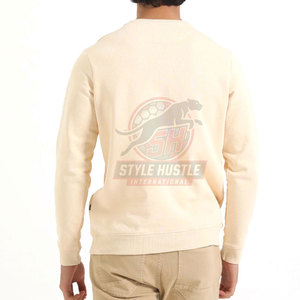 Sudaderas de Manga Larga con Cuello Redondo para Hombre, Transpirables, de Algodón, Talla Grande, Sudaderas Básicas al por Mayor - Product Image 4