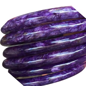 Natural <span class=keywords><strong>Darrk</strong></span> druzy púrpura BangleSoul StoneStrong PhysicalEmotional HealingRelieves StressLarge Charoite - Product Image 3
