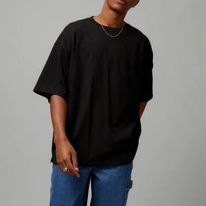 Camiseta Corta Antiarrugas 100% Algodón para Hombre en Venta al por Mayor, Camisetas Oversize Estilo Urbano de Gran Gramaje - Product Image 2