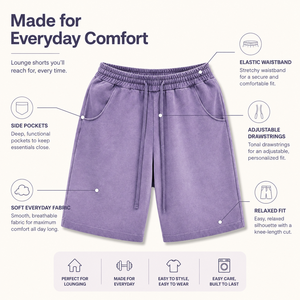Shorts de survêtement en coton personnalisés pour hommes et femmes, avec cordon de serrage, taille élastique, décontractés, pour l'été, sport, jogging, en molleton, avec poches - Product Image 6
