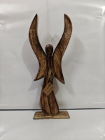 Angles en bois, angles découpés au laser, anges artisanaux en bois
