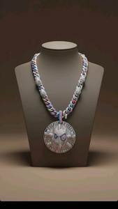 Divine Export IGI Certified Moissanite Alternative Lab CVD Cuban Link Sterling Silver Rose 18K Gold Plated Custom <b>Name</b> Hip <b>Chain</b> - Product Image 1