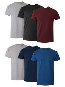 T-shirt lourd pour homme, col rond uni, manches courtes, en velours côtelé doux et respirant, idéal pour la gym et le sport - Product Image 3