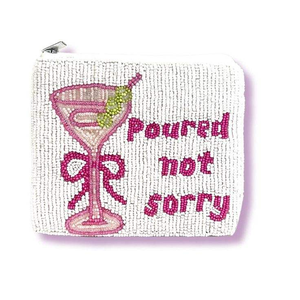 Monedero Bohemio Hecho a Mano con Cuentas, Cierre de Cremallera, Ecológico y Sostenible |   Regalo Personalizado para Ella - Product Image 1