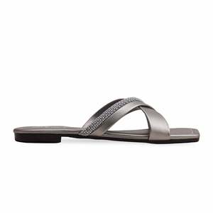 Casual Grey Flats CL1883 Zapatos cómodos sin cordones - Product Image 4