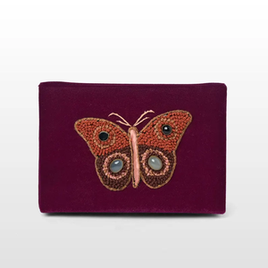 Caja de Joyería de Terciopelo Marrón Hecha a Mano, Bordada con Zardozi, para Regalo con Piedras Preciosas, Decoración Moderna para el Hogar, Tamaño y Logotipo Personalizables, Arte y Artesanía - Product Image 4