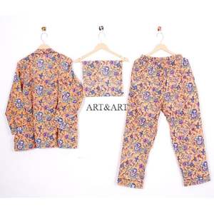 Nuevo Conjunto de Pijama de Verano de Algodón para Mujer, Cuello en V, Cintura Elástica, Dos Piezas, Ropa de Dormir de Secado Rápido y Alta Calidad - Product Image 4