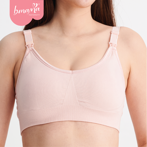 Mejor Sujetador de Lactancia Sin Costuras Tallas Grandes para Mujeres Embarazadas, Transpirable de Nylon, Uso Diario, Sin Aros, Copas Contorneadas, Espalda en U - Product Image 1