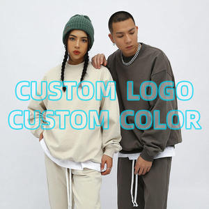 Sweat-shirts unisexes pour femmes en tissu éponge d'hiver, logo personnalisé sur le devant, streetwear haut de gamme, broderie chenille, 100% coton, impression sérigraphique - Product Image 3