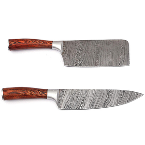 Premium Quality Damascus Steel Chef <b>Knife</b> <b>Set</b> Japanese Style Kitchen <b>Knife</b> with Wood & Resin Hybrid Handle Chef <b>Set</b> for Sale - Product Image 4