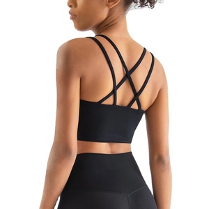 I-Word Undershirt Ropa deportiva Mujer Gym Bra Pads Sujetadores deportivos Sujetadores sin mangas para mujeres Verano Belleza Lencería Interior Adelgazamiento Wrap - Product Image 2