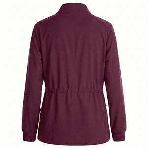 เสื้อแจ็คเก็ตพยาบาลคุณภาพพรีเมียมแบบสั่งทำพิเศษ มีกระเป๋าอเนกประสงค์ เอวยางยืด ขายส่งจำนวนมาก เสื้อผ้าสำหรับบุคลากรโรงพยาบาล เสื้อสครับ - Product Image 3