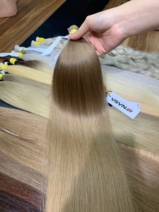 Extensions de cheveux naturels NASA, couleur blond brun clair, super double drawn, cheveux vietnamiens, pointes pleines, cheveux en vrac - Product Image 5
