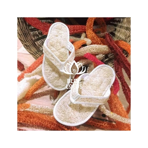 Qualité Fiable : Pantoufles en Loofah pour le Bain et le Spa, Exfoliation Douce et Marche Confortable en Intérieur avec Fibre de Loofah Respirante - Product Image 1