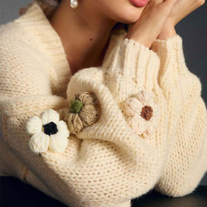 Cárdigan de Mujer, Tejido Suave, Estilo Casual con Botones, para Uso Diario, Moda de Invierno, EN OFERTA - Product Image 3
