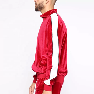 Factory Direct Wholesale and Cheap Best Price Custom Velour Sweatsuit Plain Sweat Suits For Men Velvet Tracksuits - Product Image 4