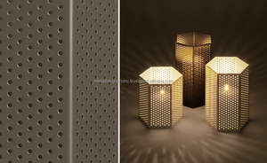 S/3 élégant métal hexagone découpé bougeoirs et lanternes extérieur maison et salon lit chambre décor vaisselle et bocaux à bougies - Product Image 6