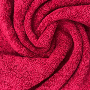 Ensemble de serviettes de bain en coton brodé, ensemble cadeau de serviettes de toilette, ensemble de serviettes de bain en coton rouge brodé motif floral pour adultes à domicile - Product Image 5