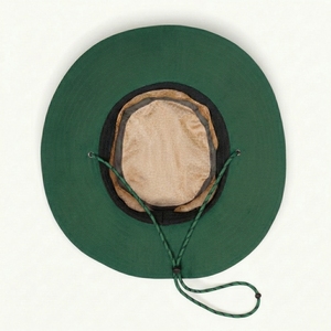 Sombrero de Pescador Unisex Verde Personalizado, Ajustable, Informal, para Exteriores, Primavera/Verano, de Poliéster y Lona, Talla Adulto 56-58CM - Product Image 3