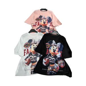 Camiseta Corta Oversize de Algodón 100% para Mujer, Estilo Casual, Transpirable, Antiarrugas, Hombros Caídos, Tejido de Punto de 220g, ¡Gran Venta! - Product Image 6