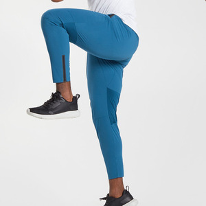 Fabrication professionnelle sur mesure de pantalons de jogging pour hommes, coupe ajustée, imperméables, anti-boulochage, avec cordon de serrage, en polyester/coton, vente en gros - Product Image 4