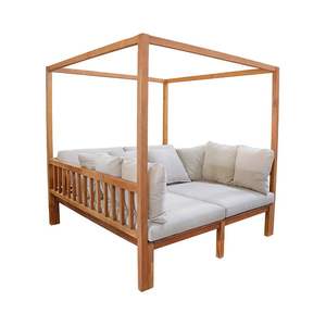 Lit de jardin en teck massif avec structure robuste pour hôtel, villa et mobilier de bord de piscine - Vente en gros - Product Image 1