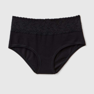 Sous-vêtements pour femmes grande taille personnalisés, sexy, noirs, style bikini, en spandex, sans couture, écologiques, style uni teint, de haute qualité - Product Image 4