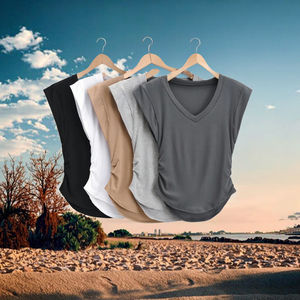 Camisetas sin mangas deportivas para mujer 2026, diseño casual racerback, ajuste holgado, transpirables, con logo, para gimnasio, correr, verano, atléticas - Product Image 3