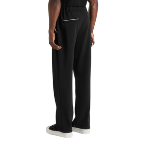 Mens Full <b>Zip</b> Stand Collar Streetwear Solid Tracksuit Straight Leg <b>Trousers</b> Contrast Piping Regular 2 Piece Wholesale Custom OEM - Product Image 4