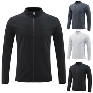 Mens Outdoor Fitness <b>Jacket</b> <b>Lightweight</b> Sports Training Wear Breathable <b>Running</b> Gym Zip Coat For Exercise And Casual - Product Image 3