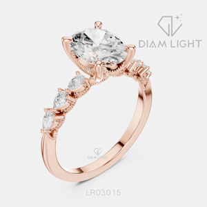 1.67CT Oval Cut Lab Grown Diamond 14KT White Gold Engagement Ring IGI Certified Bridal Ring Fine Jewelry Women <b>Gifting</b> - Product Image 4