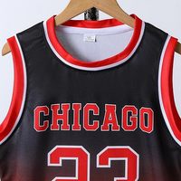 Seragam Basket untuk Dewasa Desain OEM Musim Dingin Lengan Pendek Logo Depan Dicetak Hitam & Kuning Poliester Bernapas Cepat Kering