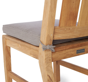 เก้าอี้ไม้สักแท้สำหรับสวนกลางแจ้ง เก้าอี้รับประทานอาหารไม้สักสไตล์มินิมอล เก้าอี้ไม้เคลือบผิวธรรมชาติสำหรับลานบ้าน สนามหลังบ้าน โรงแรม และวิลล่า - Product Image 6