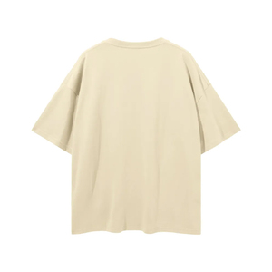 Camiseta personalizada con logo impreso en relieve, talla grande, 100% algodón, para hombre, estilo urbano unisex, holgada, con hombros caídos. - Product Image 4