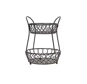 Elegante cesta de metal para frutas, para encimera de cocina, almacenamiento de frutas, soporte de alambre abierto para frutas y verduras frescas - Product Image 3