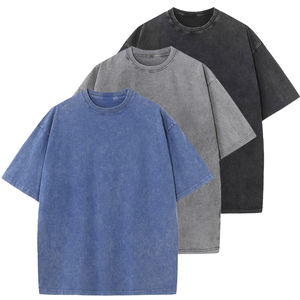 Camiseta Oversize Resistente a la Decoloración por el Sol, Corte Regular, Tejido Pesado 100% Algodón, Unisex, Estilo Urbano, Cuello Redondo, Manga Regular, Tejido Satinado 150g - Product Image 5