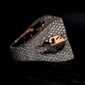 Custom Iced Out Moissanite Baguette Cut Rhodium Plated Pave Setting 925 Sterling <b>Silver</b> Hip Hop Vintage Engagement <b>Ring</b> for <b>Men</b> - Product Image 5