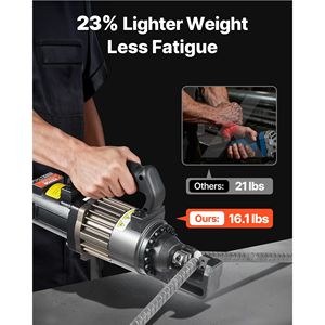 Cortadora de Varillas de Acero Eléctrica Hidráulica de Alta Potencia de 1000 W, Máquina Portátil para Cortar hasta 5/8 Pulgadas (4-16 mm) # 5 Barras de Refuerzo en 2 Segundos - Product Image 3