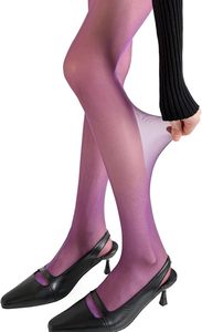Wholesale Custom Women's Sheer Polyester Patterned Thigh-high Tights Y2K Vintage <b>Funky</b> <b>Printed</b> Pantyhose OEM Supplier - Product Image 5