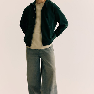 Sweat à capuche décontracté pour homme, inspiré du printemps, à manches longues, col rond, en polyester tricoté, motif géométrique, pour l'automne - Product Image 1