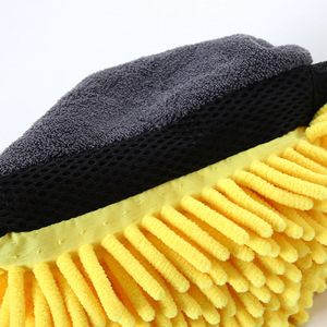 Gants de lavage de voiture en microfibre chenille épaissie, <span class=keywords><strong>super</strong></span> absorbants et anti-rayures, vendus avec des serviettes de nettoyage automobile - Vente en gros usine - Product Image 3