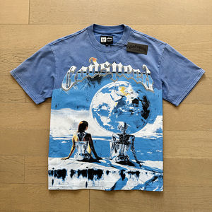 T-shirt unisexe ample à manches courtes été 2025, 260g, tissé, nouvelle tendance, motif crâne groupe rock, Hip Hop, bonne qualité, prix raisonnable - Product Image 6