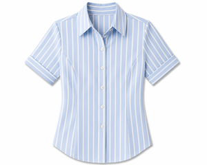 Camisa Formal Holgada Estampada de Manga Media para Mujer, Blusa Elegante para Oficina, Ligera, Transpirable y Resistente a las Arrugas - Product Image 3