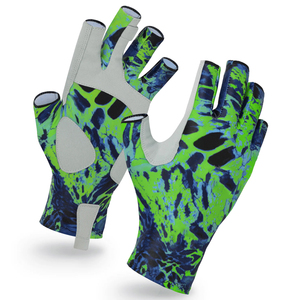 Professional Sailing <b>Gloves</b> with Reinforced Palm Grip, Breathable Quick-Dry Fabric Adjustable Wrist Strap Half Finger Design - Product Image 6