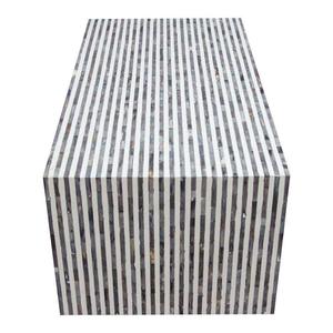 Mesa con Incrustaciones de Hueso de ILAHI, Diseño Moderno con Detalles de Ágata, Almacenamiento Portátil, Muebles para el Hogar - Product Image 4