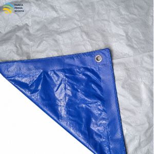 High Quality Blue Silver PE Tarpaulin <b>Sheet</b> 4x6m 150 GSM Waterproof UV Resistant Heavy Duty <b>Plastic</b> Tarp Cover - Product Image 5