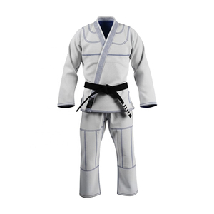 Men's Black BJJ Kimono 100% <b>Polyester</b> Durable Jiu Jitsu Gi Uniform Regular Fit Adult Martial Arts Wear - Product Image 4