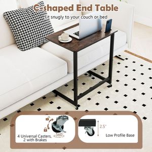 Tavolino Moderno da Salotto con Ruote per Comodini - Product Image 3