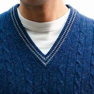 Top Selling Mens Sweater Outdoor Casual Wear Crew Neck Knitted Pullover Sweater Long Sleeve Warm Soft Breathable Custom Logo - Product Image 6